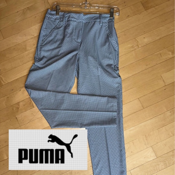 Puma Pants - PUMA grey/navy mini geo print golf pant, 0,  GD1171